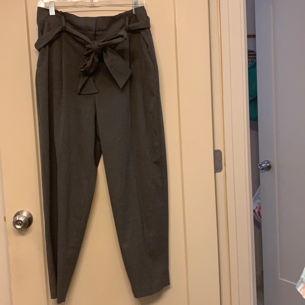 Gray trousers